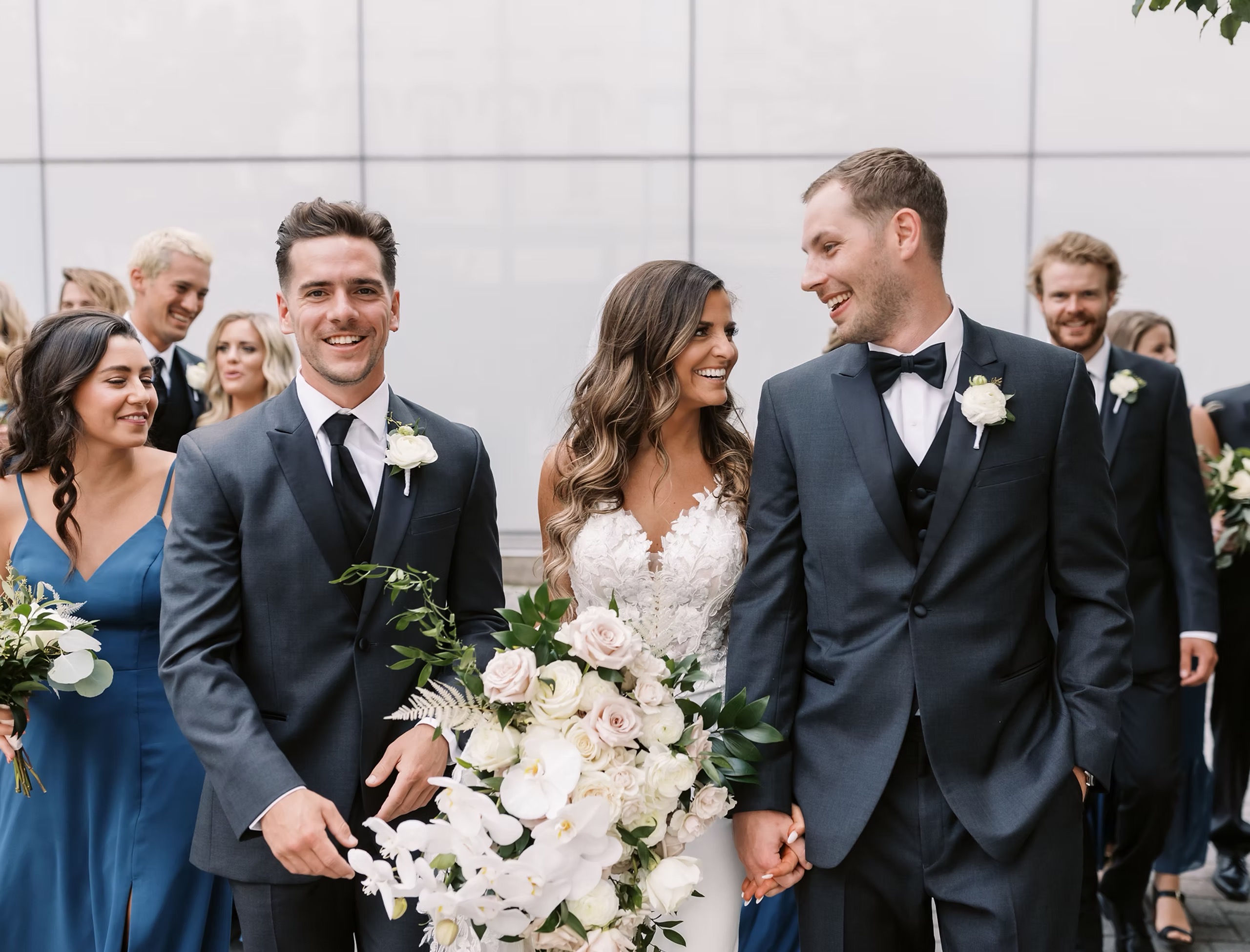 Bunny's Tuxedos tuxedos and suits at Bliss Bridal Boutique — Midland, MI