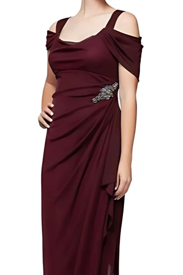 photo of red alex and evenings designer dress