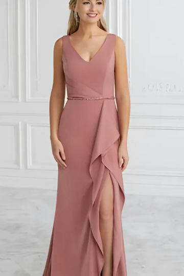 indoor photo of woman wearing christina wu designer dress