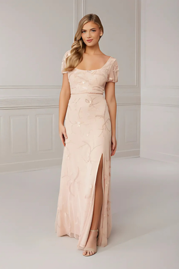 indoor photo of woman wearing christina wu designer dress