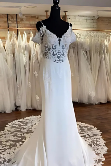 white jp private line designer wedding dress