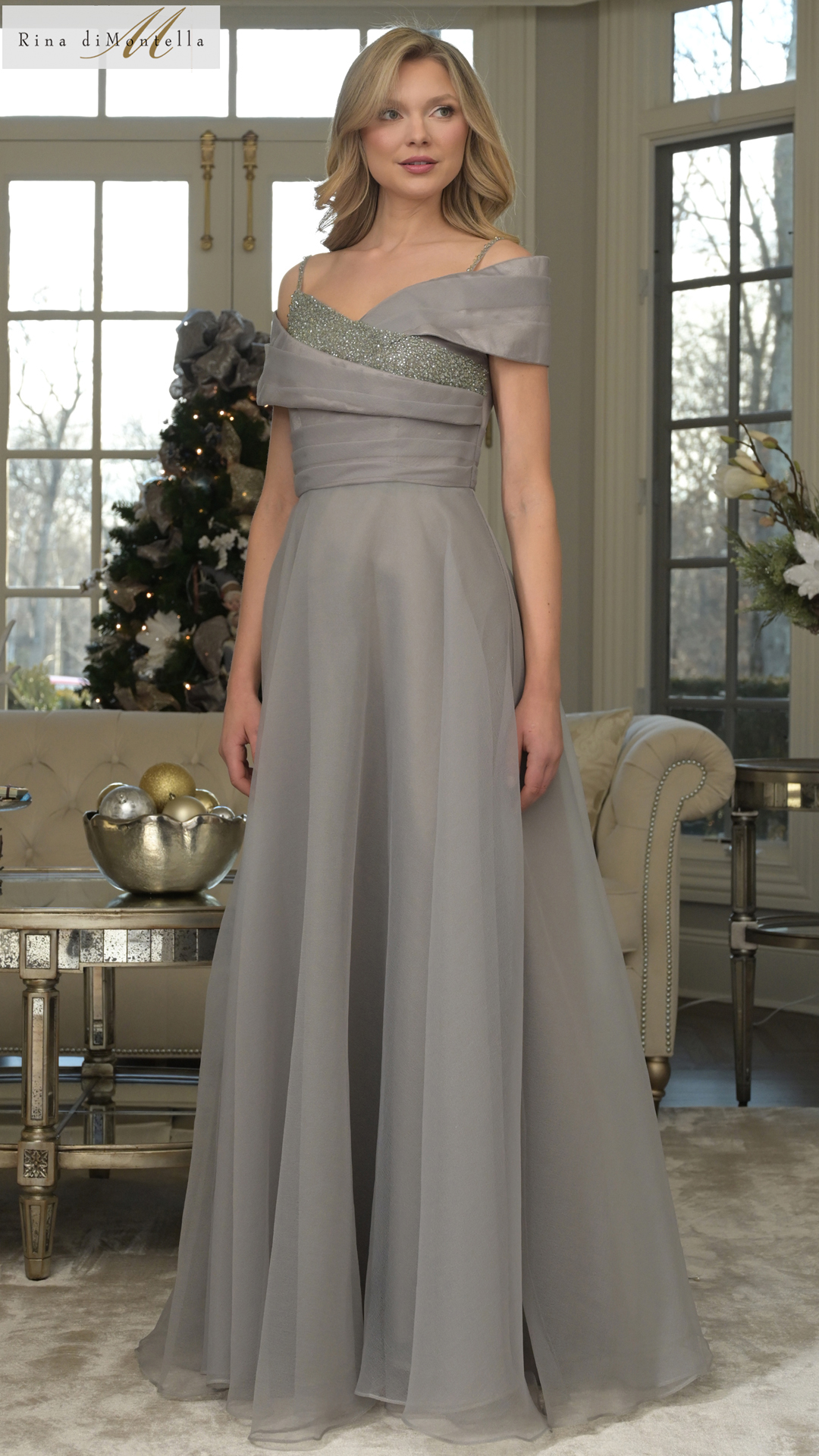 woman wearing thyme rina dimontella designer mother's dress